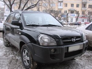 Дефлектор капота (мухобойка) Hyundai Tucson 2004-2007 (Хюндай Туксон) SIM