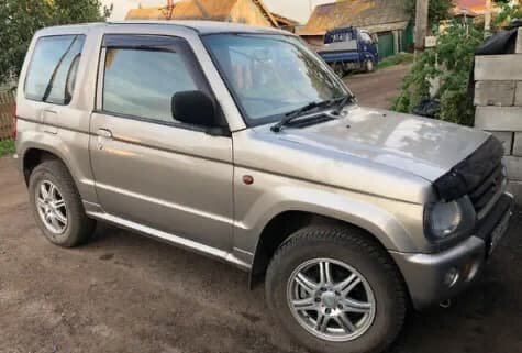 Дефлекторы окон (ветровики) Mitsubishi Pajero Mini (H51,H53) 1998/Nissan Kix 2008 (Митсубиши Паджеро) Кобра Тюнинг